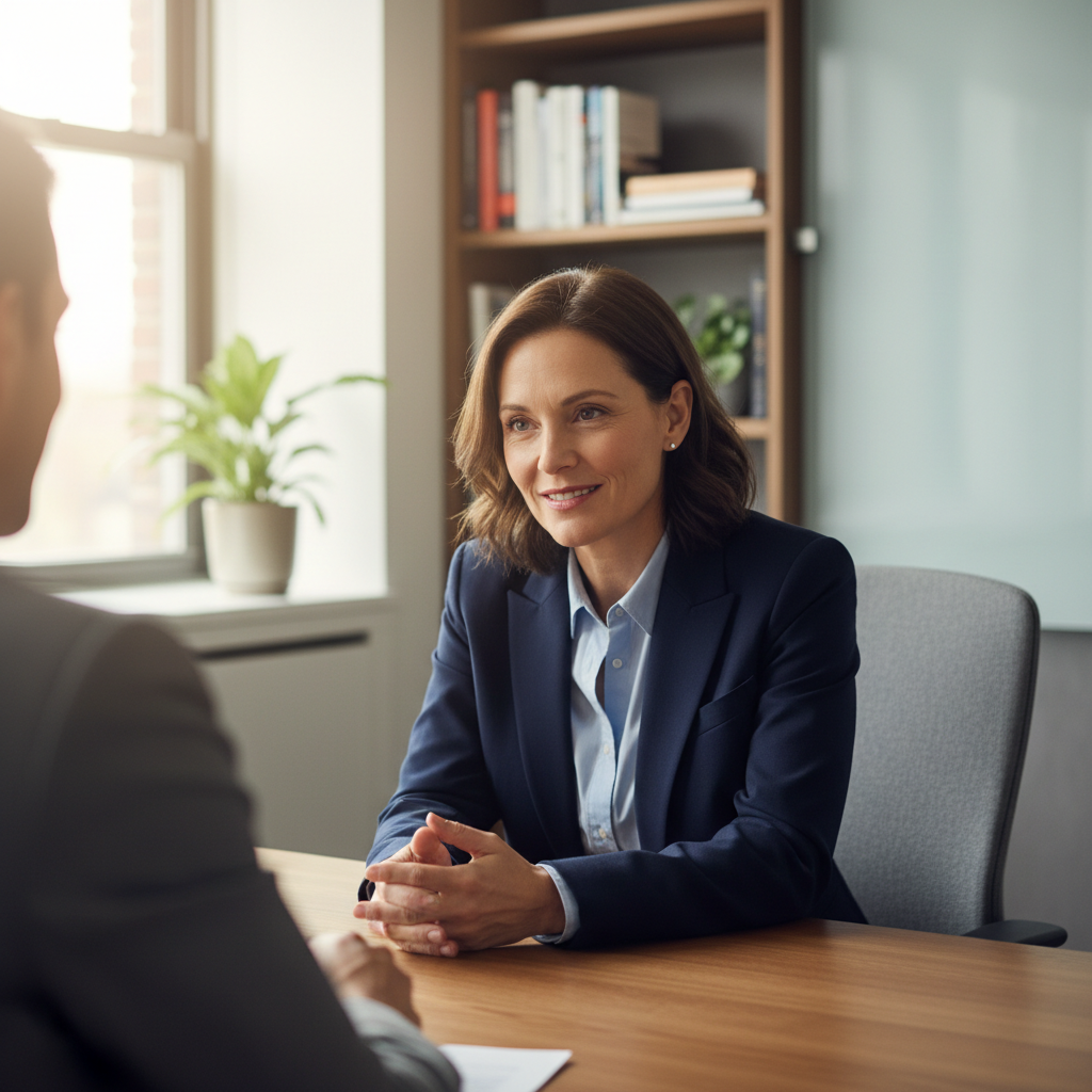 Professional executive coaching session background