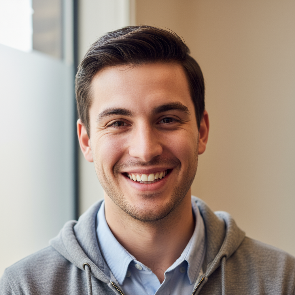 James Whitfield, software engineer, casual professional portrait