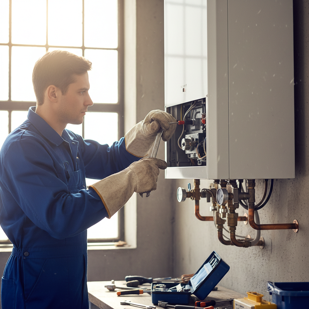 James Fletcher, gas engineer with 10 years experience in boiler repairs