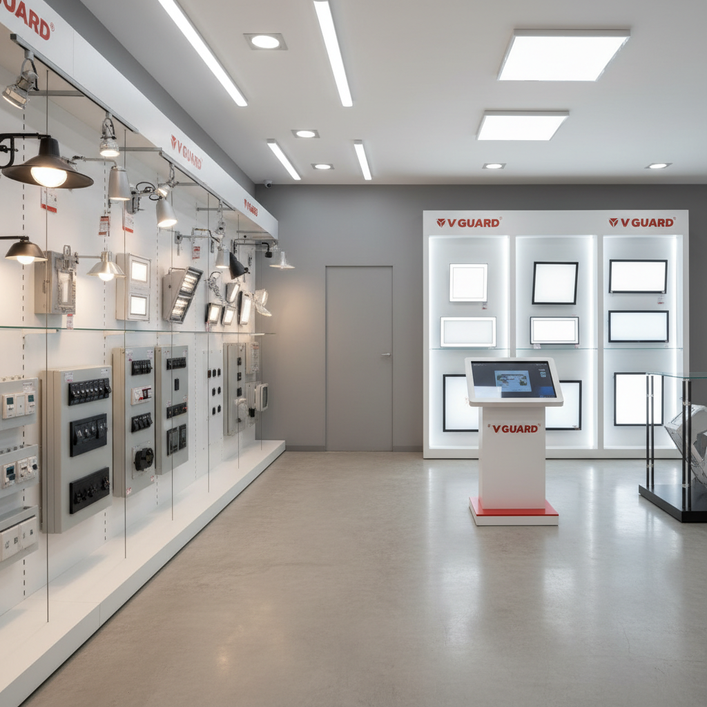 Tablero eléctrico de distribución industrial instalado en tienda retail