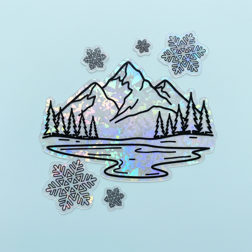 December 2025 Frost and Foil sticker drop - sold out winter holographic collection
