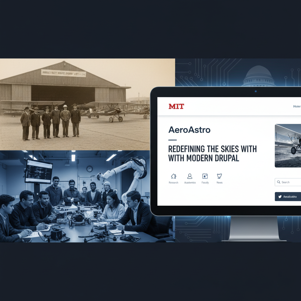 MIT AeroAstro department website relaunch — America's oldest aerospace program with modern Drupal platform