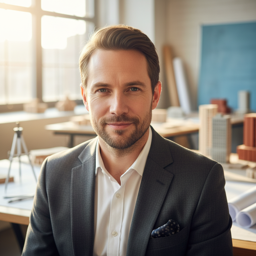 James Thornton professional man in business attire architect from New York