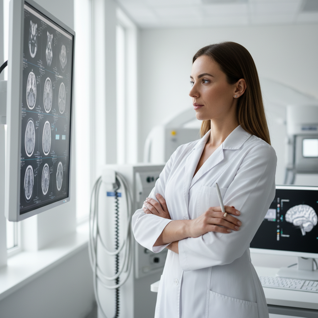 Dr. Maria Santos, neuroradiologist at Northwestern Medicine, Chicago