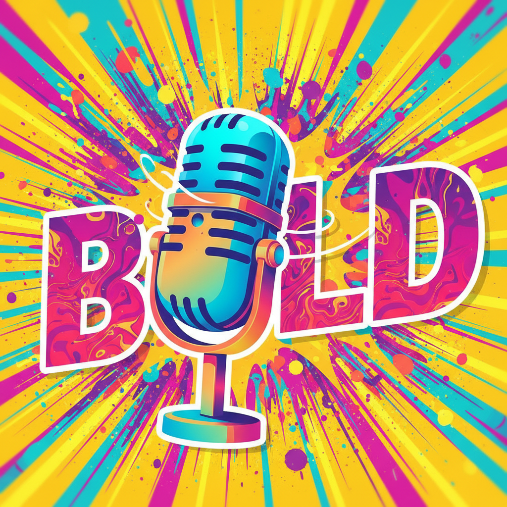 Podcast cover art featuring cosmic space imagery with constellation patterns and golden light rays