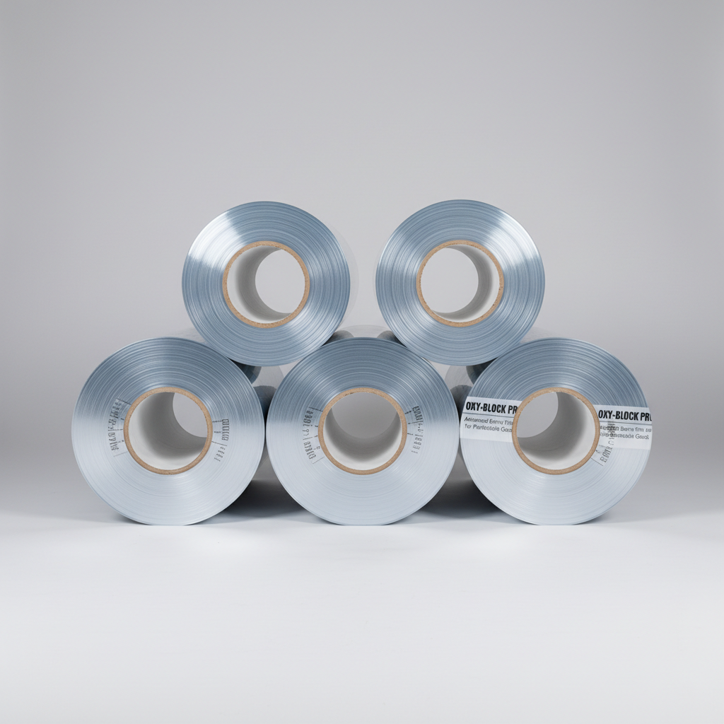 High barrier packaging rolls for oxygen and moisture sensitive product protection