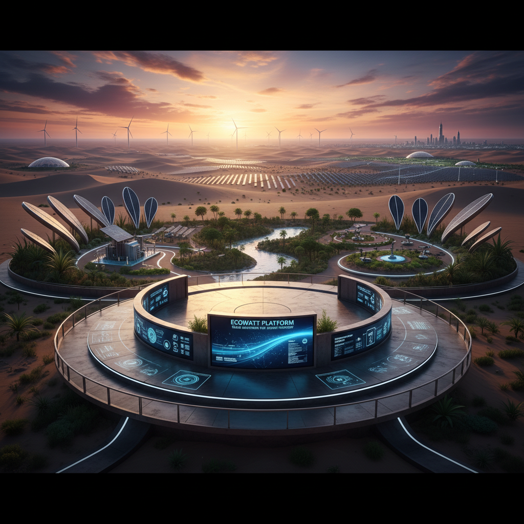 Solar panels and energy-efficient technology for sustainable HVAC solutions in desert climate