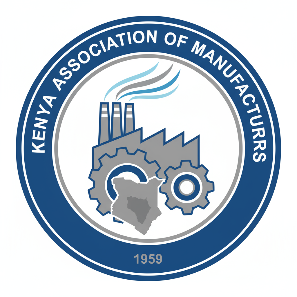 Kenya Association of Manufacturers official logo with industrial symbols