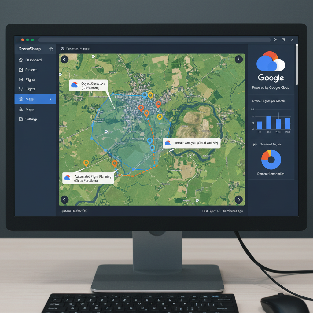 DroneSharp Cloud GCP marking interface