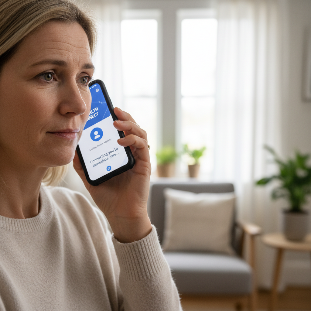 Person contacting Safe Hands Care Services