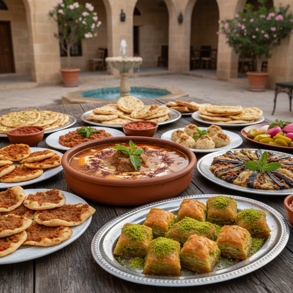 Gaziantep yöresel yemekleri, beyran çorbası ve baklava