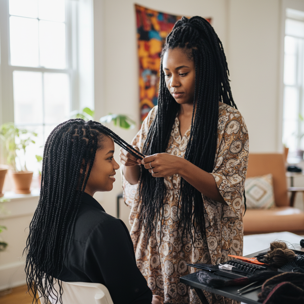 Zara Mensah — Afro hair braider in Bristol