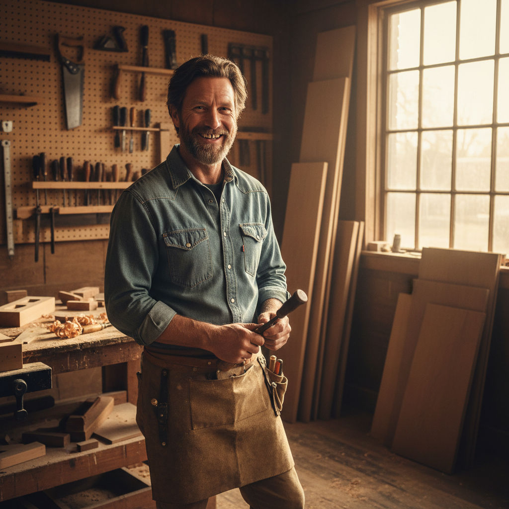 Johan Pretorius, master carpenter, professional photo