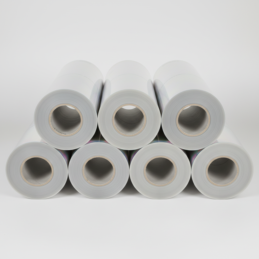 Printed flexible film rolls with premium rotogravure printing for packaging line applications