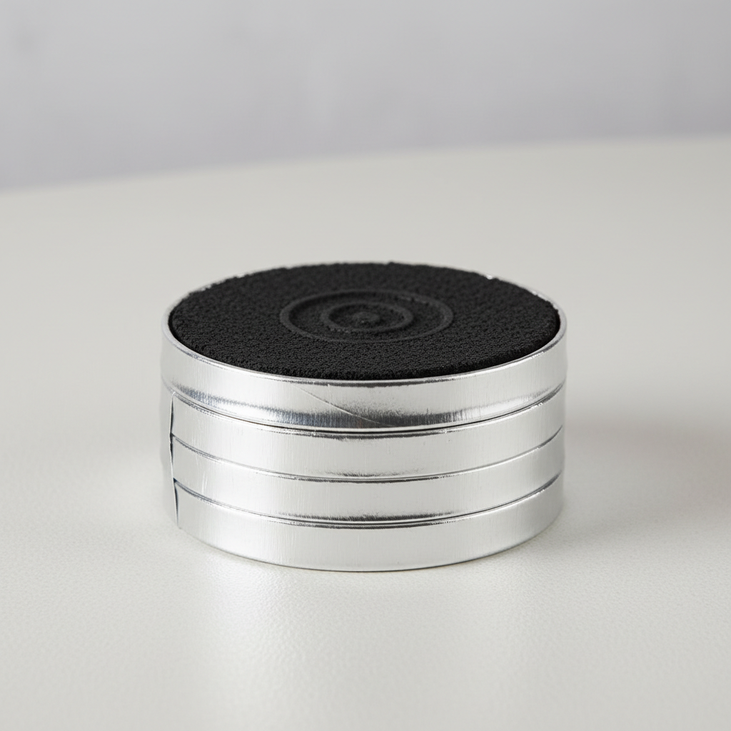 Quick light bakhoor charcoal 33mm discs in silver packaging