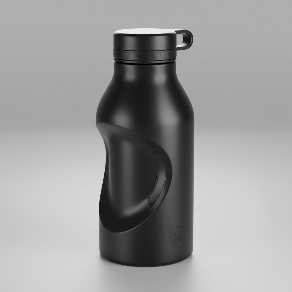 Sports water bottle stainless steel 750ml with flip cap