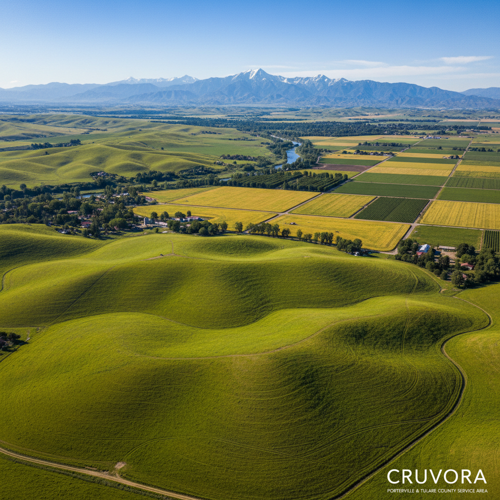 Scenic California landscape representing Cruvora's Porterville and Tulare County service area