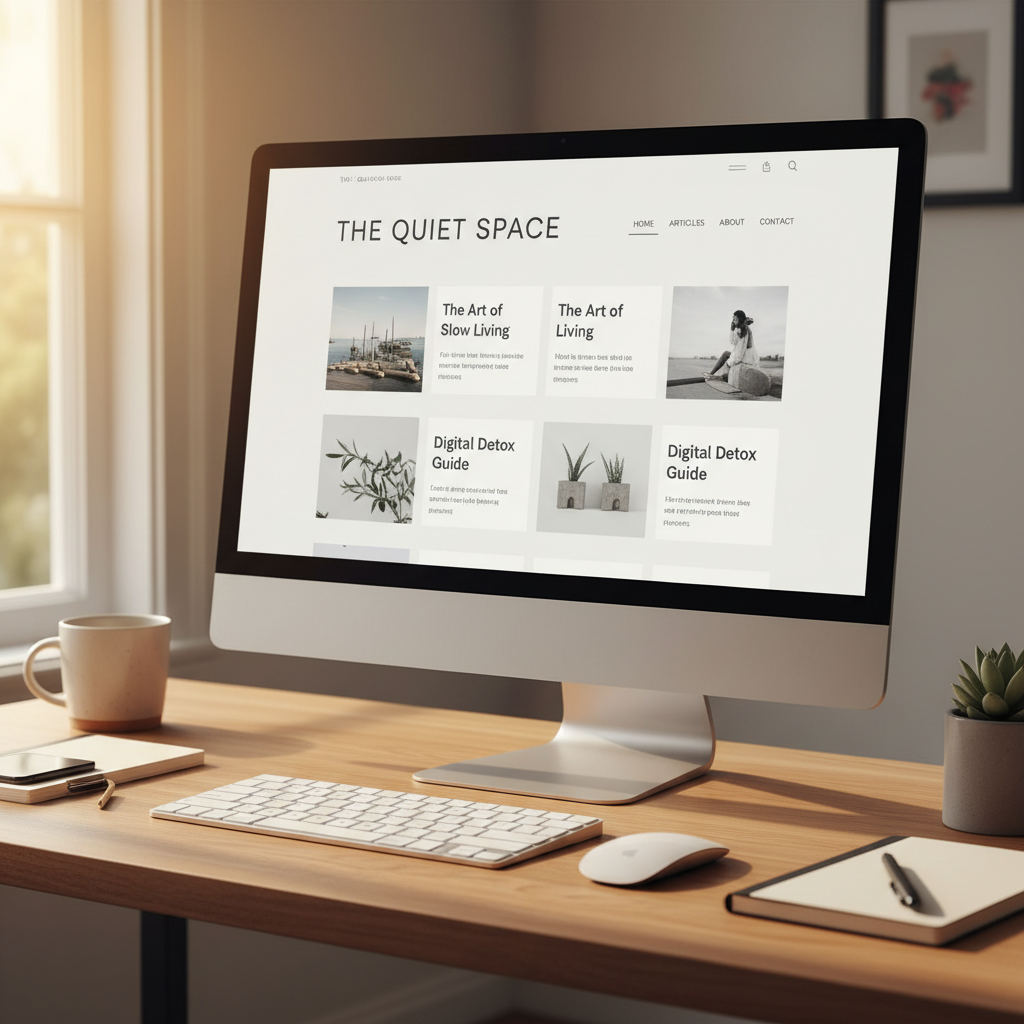 Kişisel web sitesi ve blog tasarımı — özgün ve modern görünüm