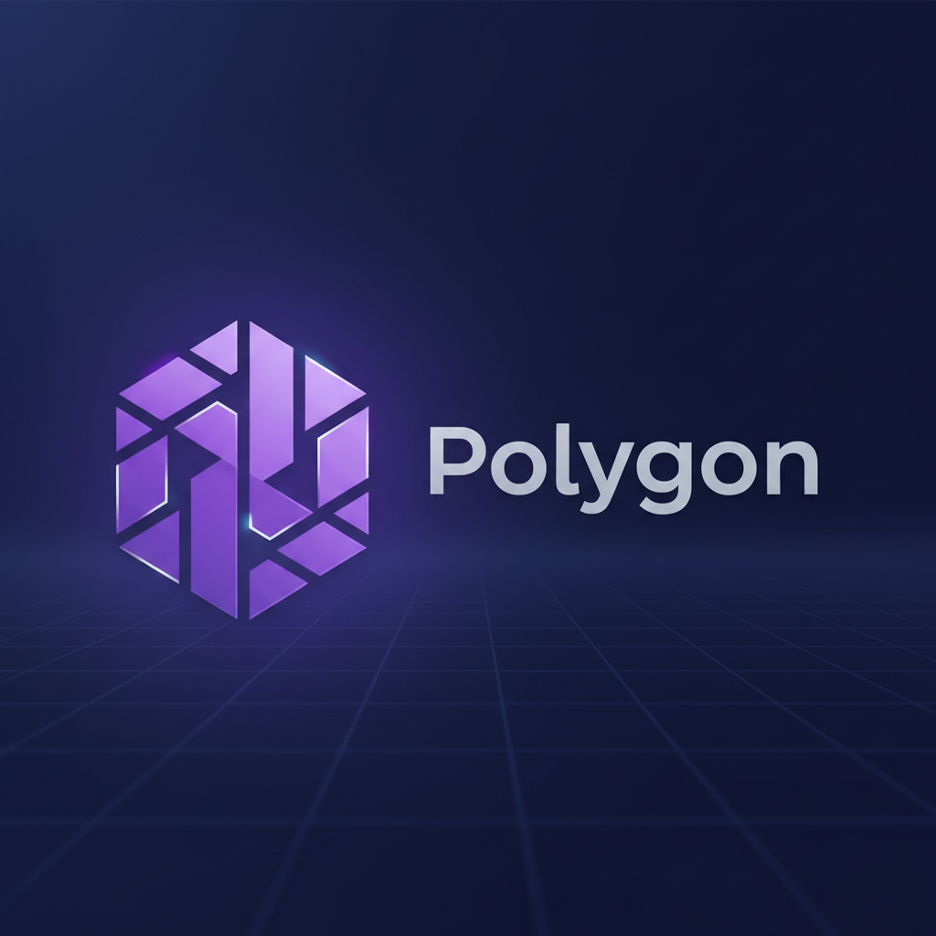 Polygon blockchain logo