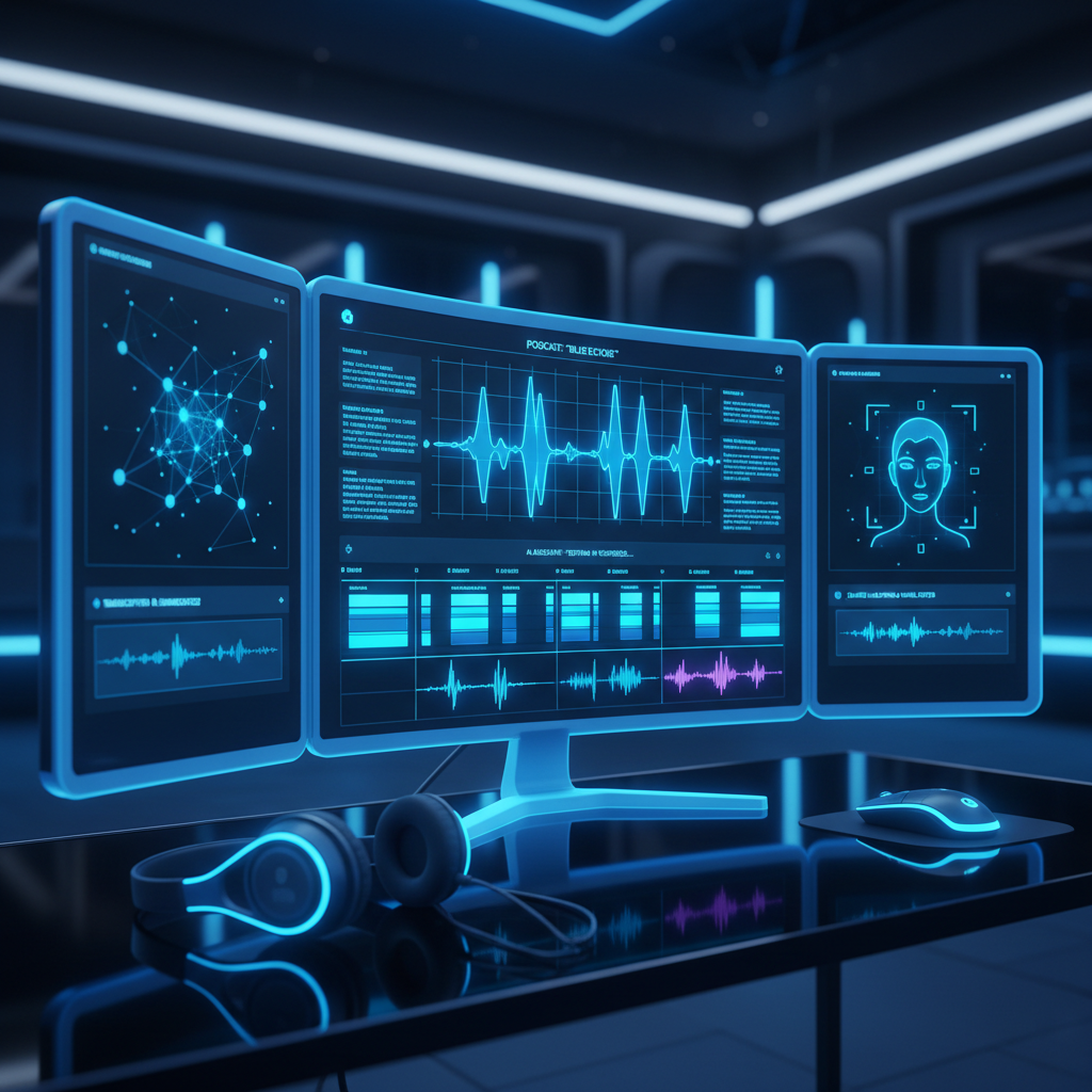 Amber audio waveform visualization