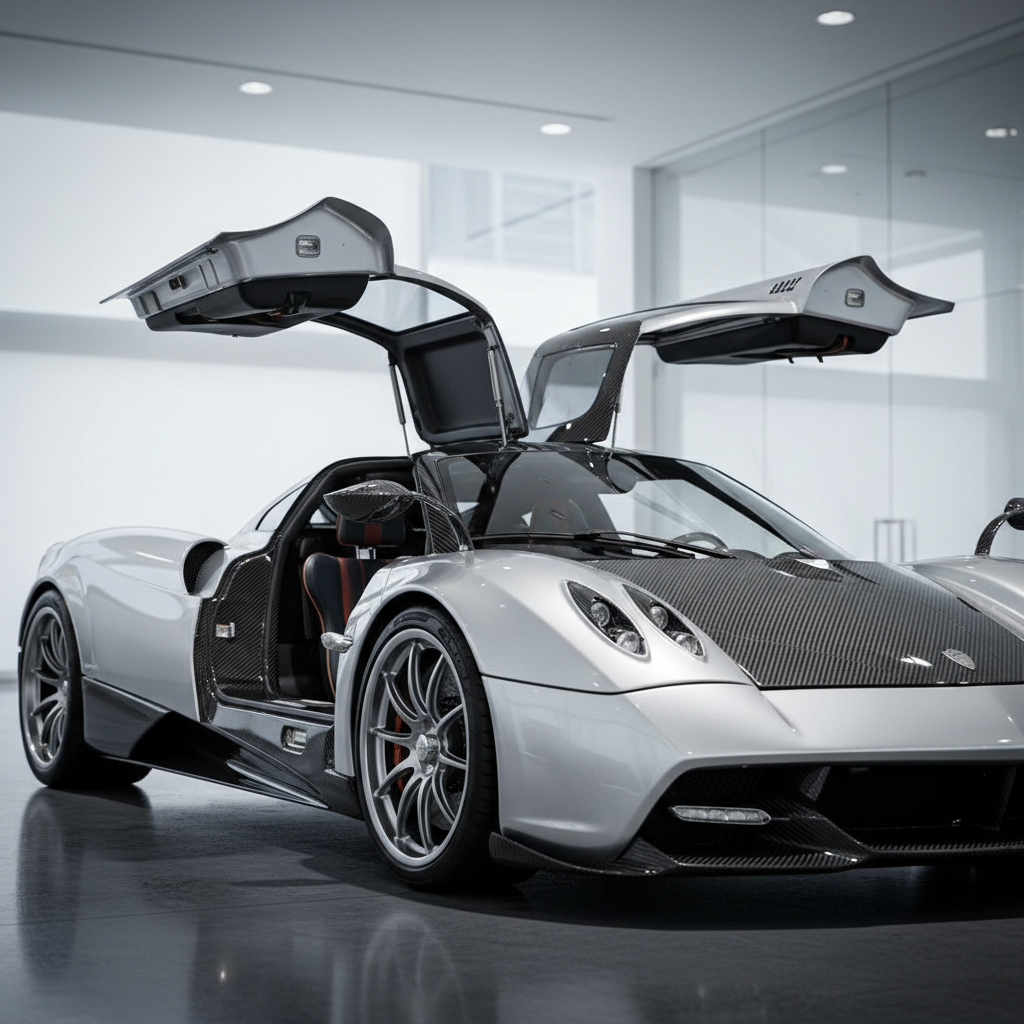 Pagani Huayra hypercar — the hand-built Italian masterpiece from Modena with AMG V12 engine and active aerodynamics