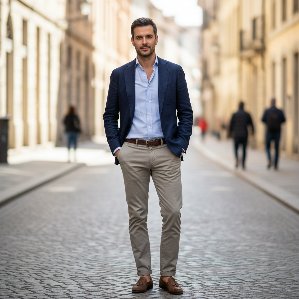 Zimbabwean man in smart casual wear