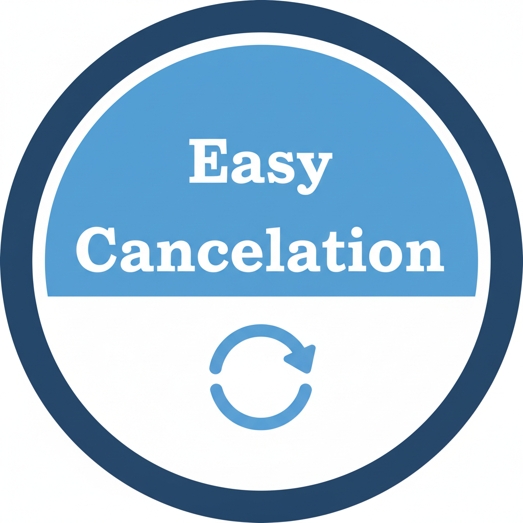 Easy cancellation badge