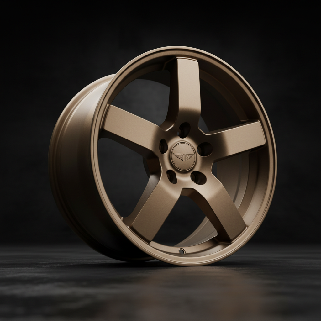 Heavy-duty performance truck wheel, dark studio lighting