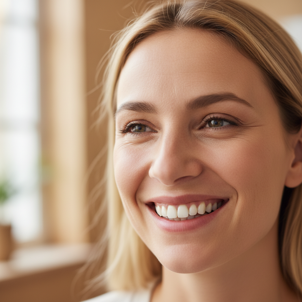Patient smiling confidently after smile transformation