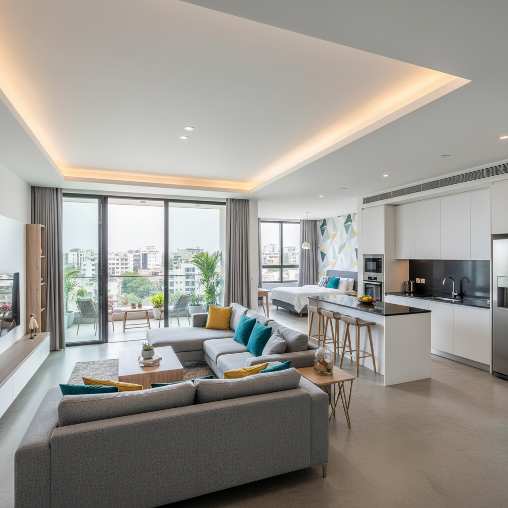 Spacious 3BHK builder floor with terrace access in Vasant Kunj Delhi
