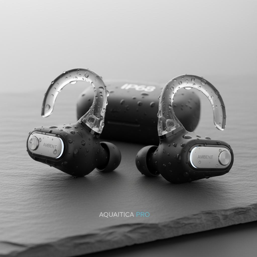 Noise-Canceling Earbuds Sport product photo on clean neutral background