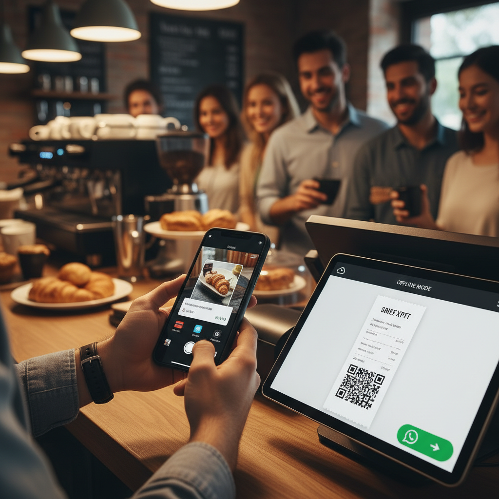 VasyERP image-based POS billing interface on desktop