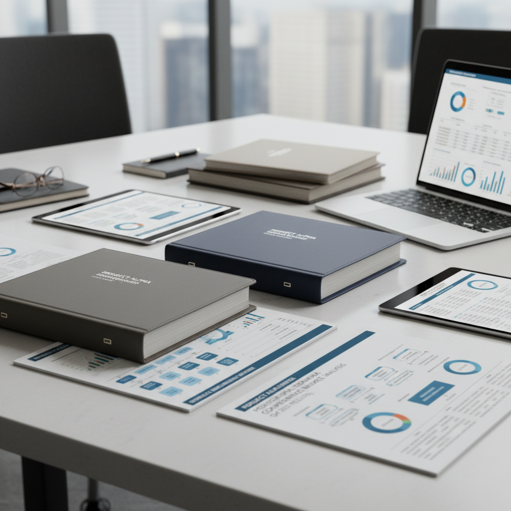 Passport and official documents on bright clean white surface, professional setting, natural daylight