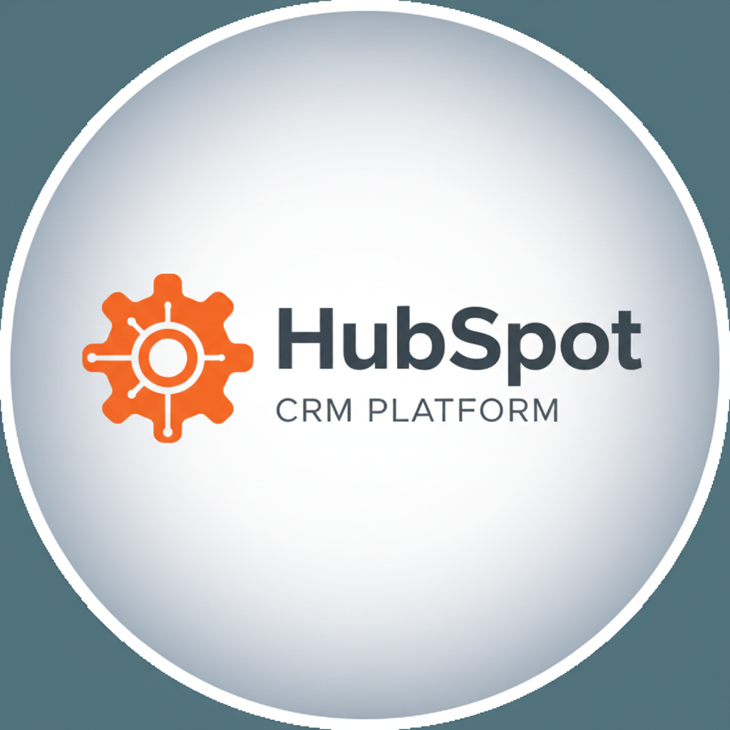 HubSpot CRM logo — orange sprocket on white background