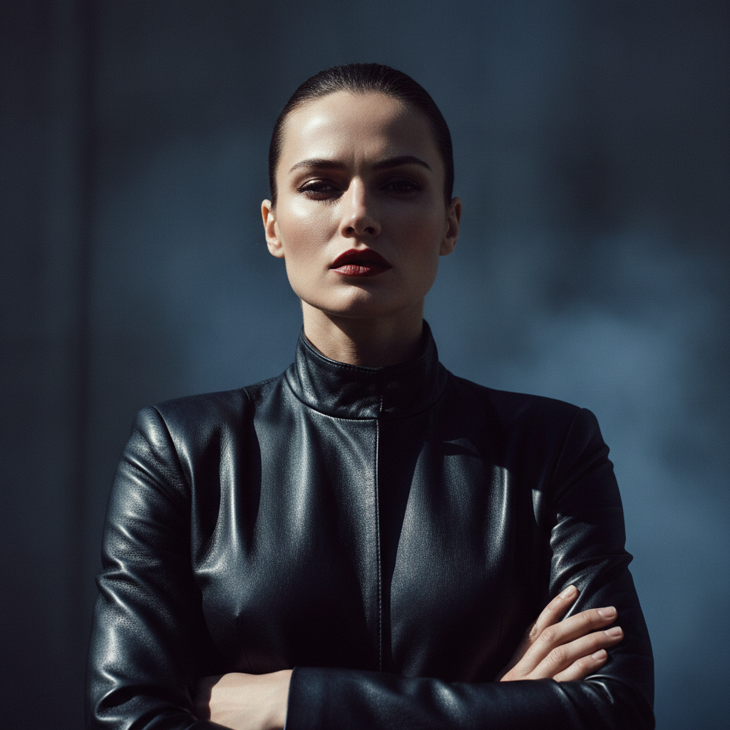 AI generated image: Cinematic portrait with dramatic lighting