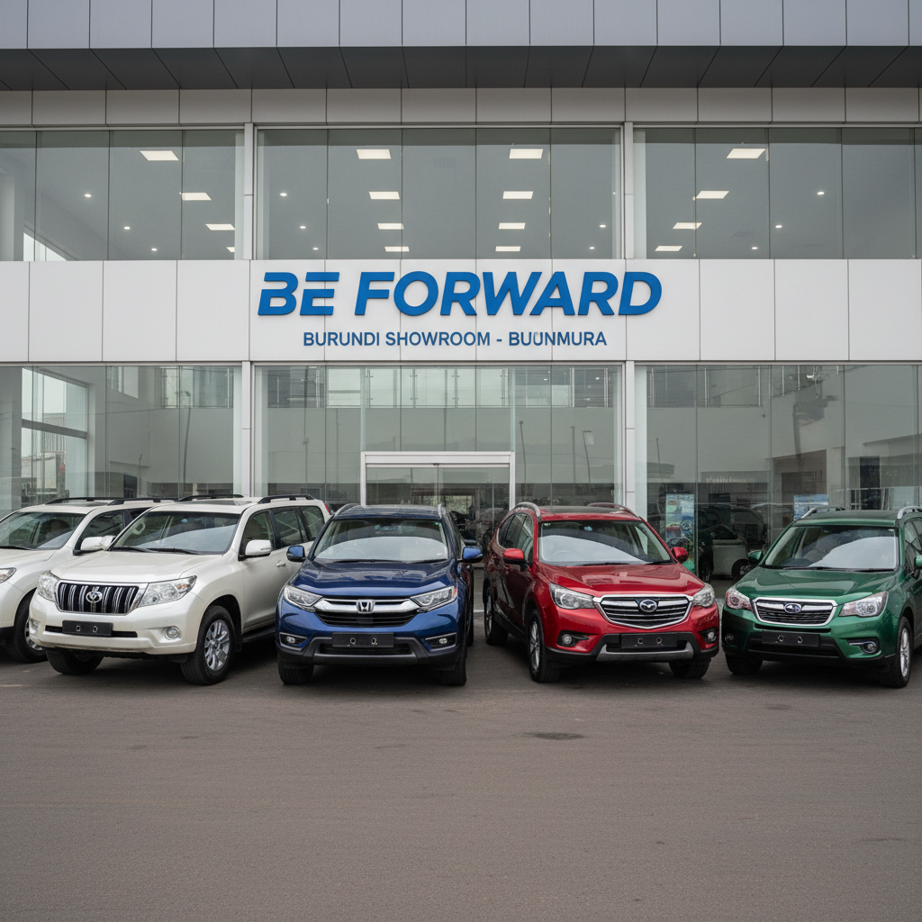 BE FORWARD Burundi showroom — quality Japanese used vehicles available in Bujumbura