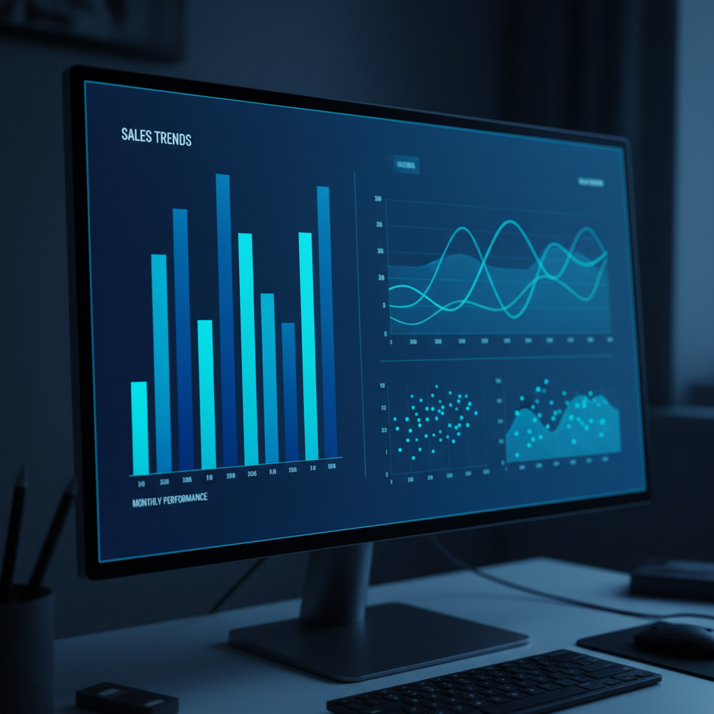 Blue Microsoft AI visualization