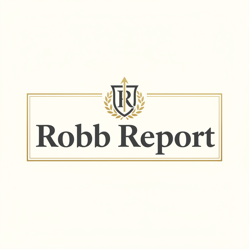 Robb Report magazine logo in bold luxury typography