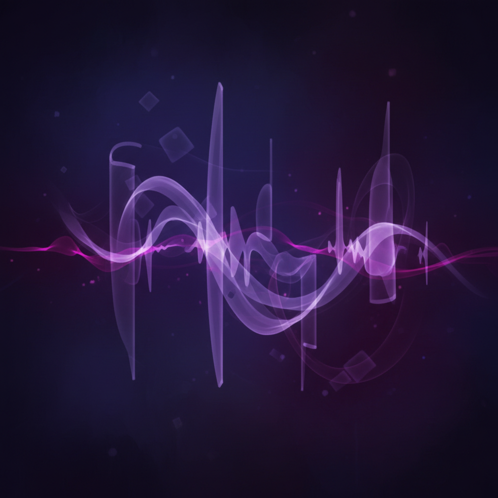 Dark moody music visual with warm amber tones