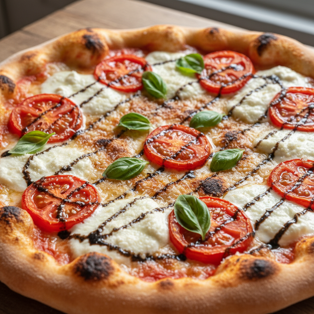 Margherita Classica - San Marzano tomato sauce, fresh fior di latte mozzarella, ba