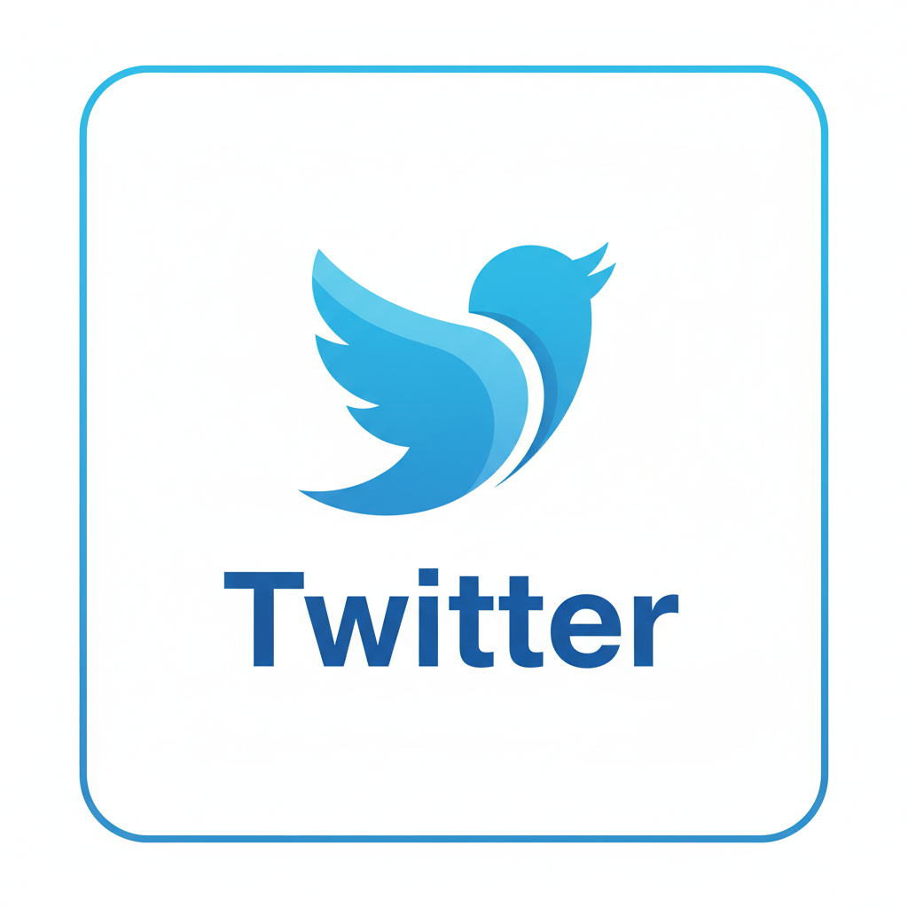 Twitter social media icon