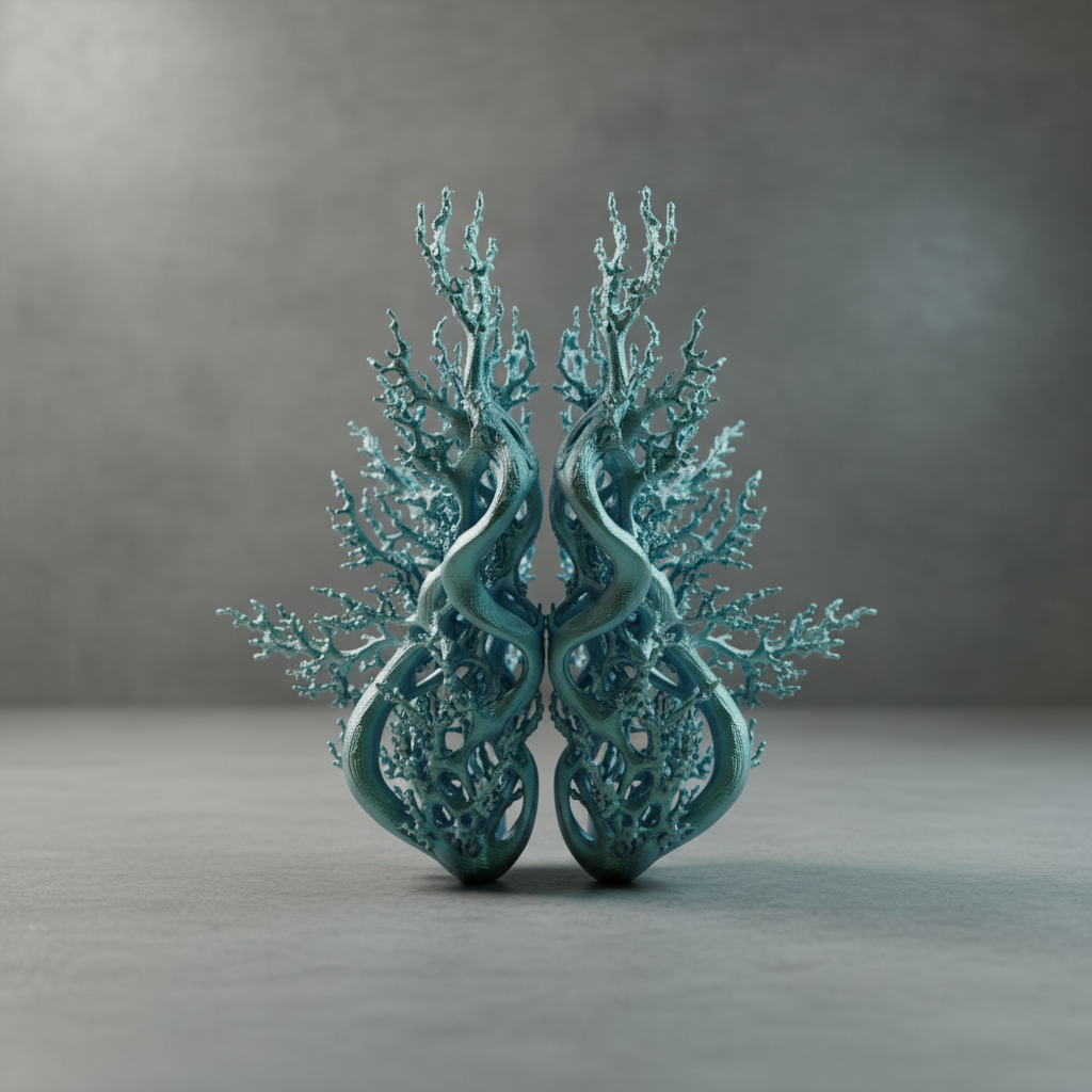 Custom 3D printed object fresh off the printer