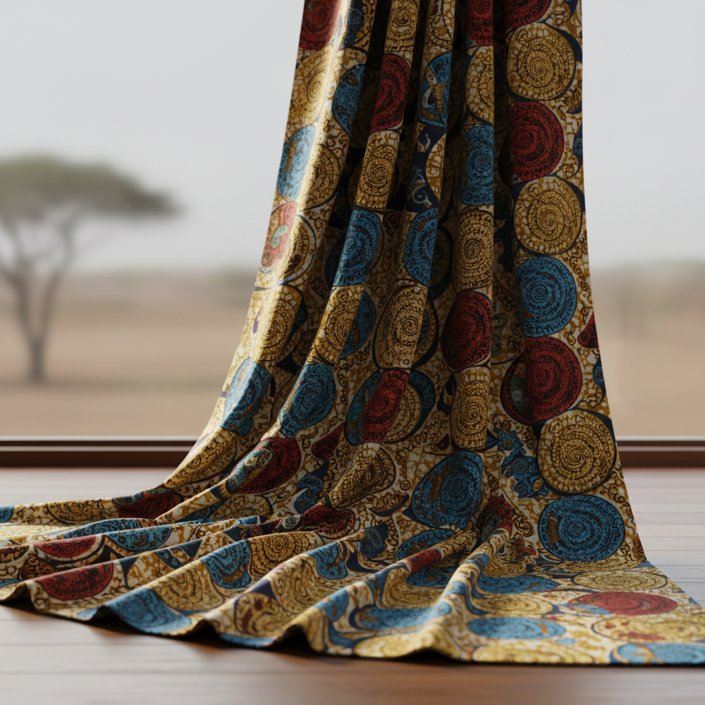 Chanderi silk fabric draped elegantly showing flowing quality and natural sheen