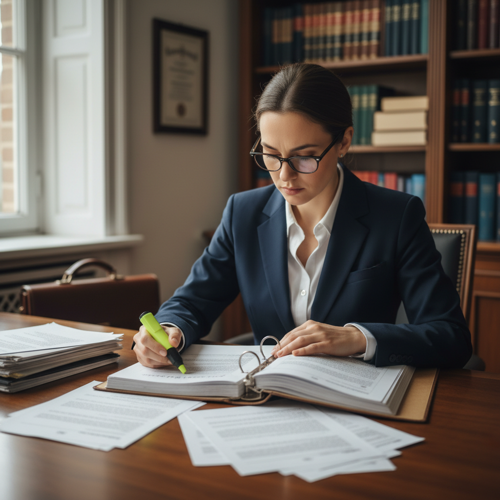 Portrait de Maître Claire V., Avocate en droit des affaires