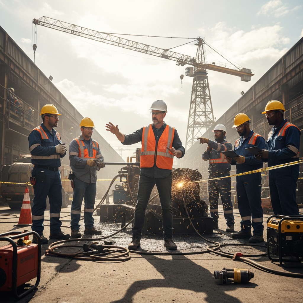 Hassan Al-Mutairi, Field Service Supervisor at FrostAir, coordinating on-site emergency repairs