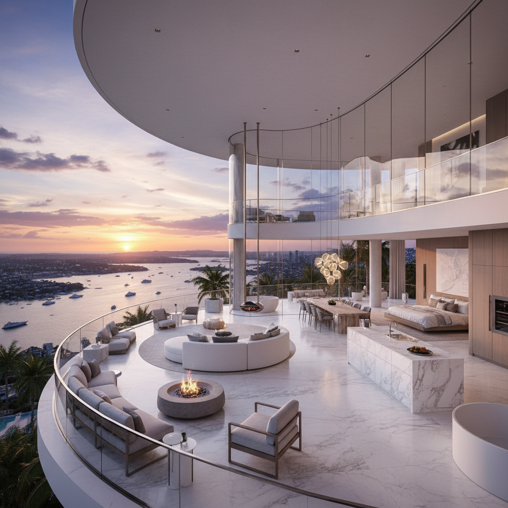 Penthouse luxueux avec grande terrasse panoramique et finitions haut de gamme