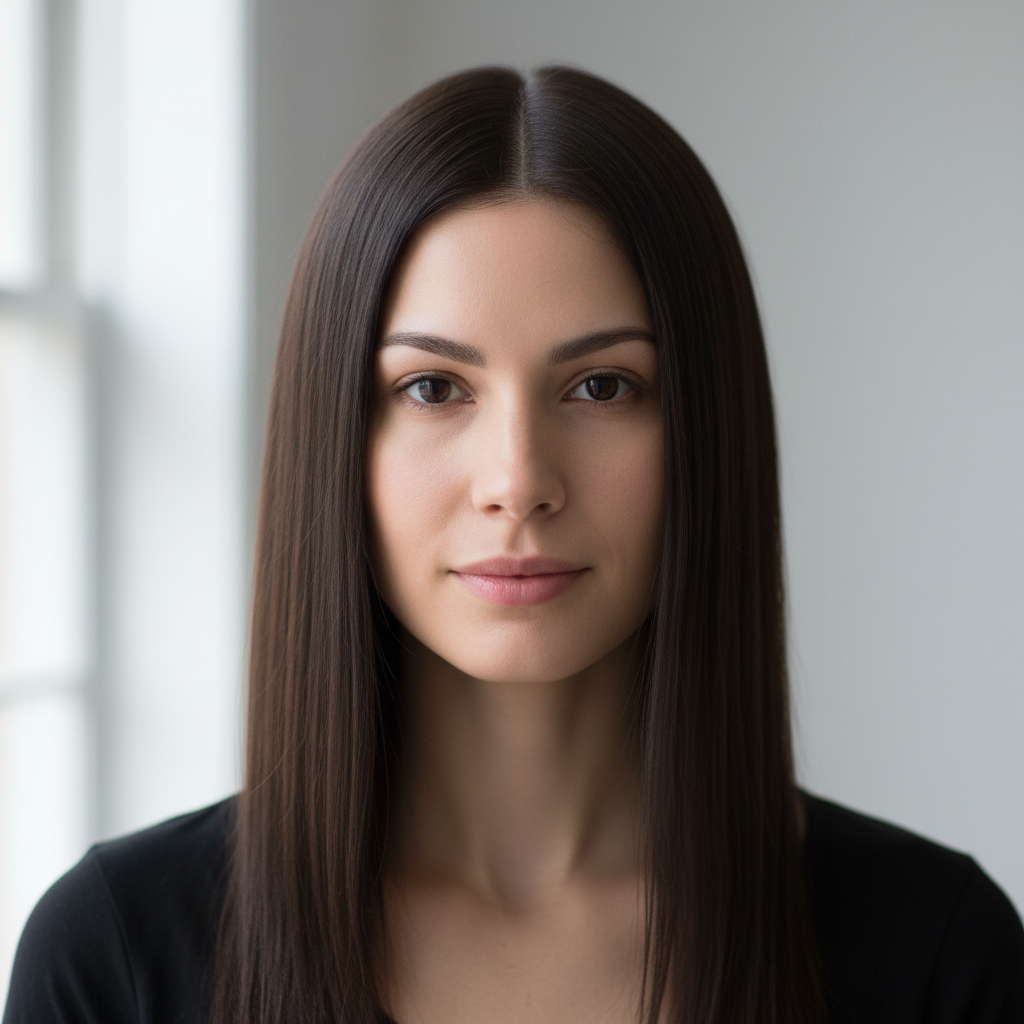 After balayage: warm caramel and honey tones melted through dark brown base, natural sun-kissed effect