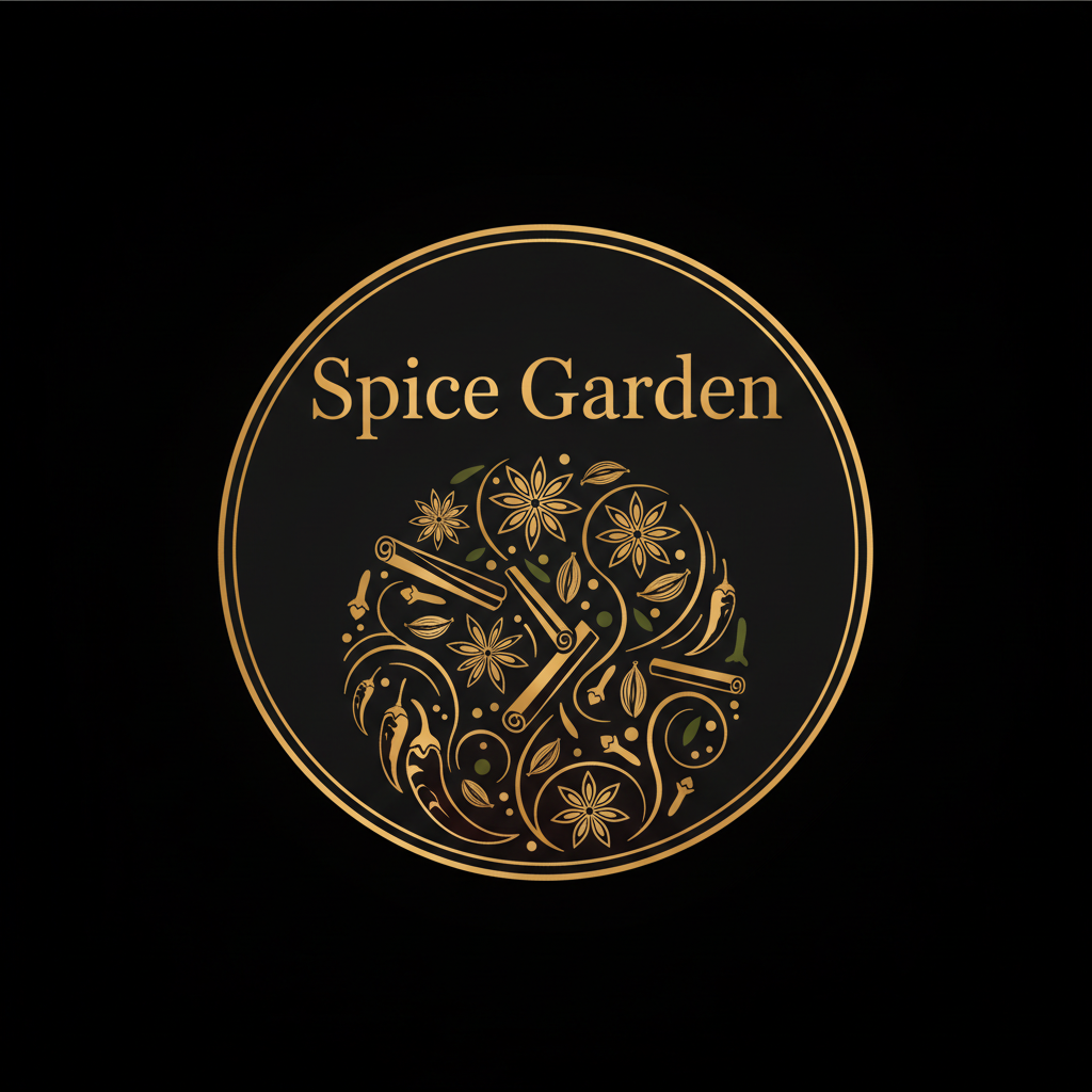 Spice Garden Indian Kitchen restaurant cover showing Indian and Curry cuisine