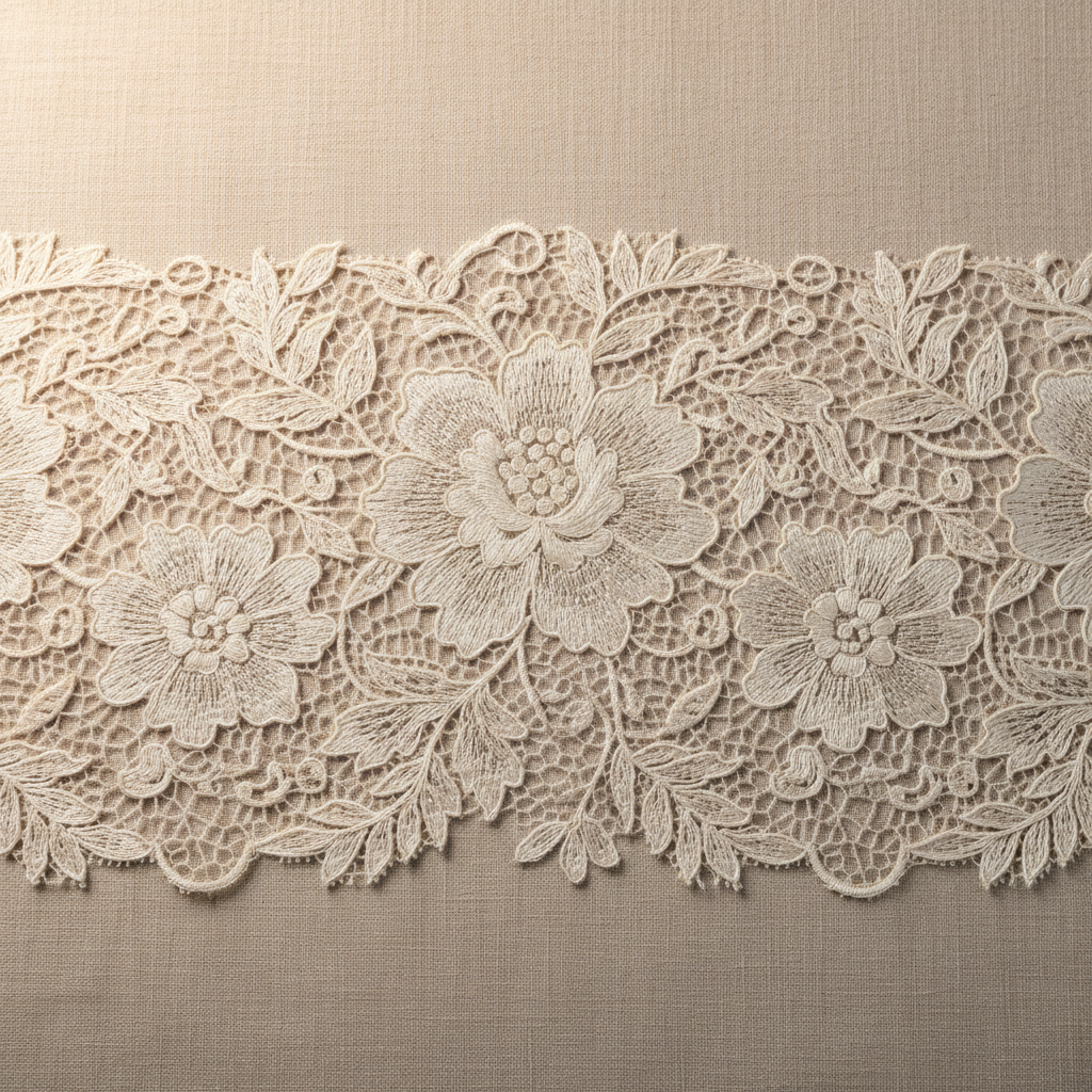Bride in ivory A-line wedding gown with delicate floral embroidery, elegant chapel setting