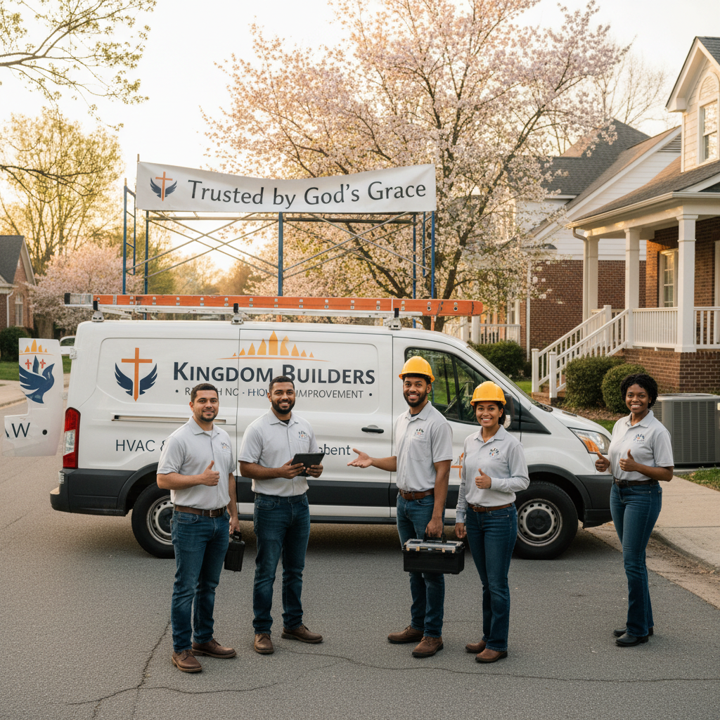 The Holy Family LLC team — Christian-owned HVAC and home improvement contractors in Raleigh NC